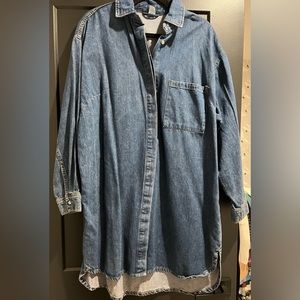 Denim shirt dress